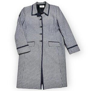 Ailes Vintage Designer Long Trench Jacket - Womens Large